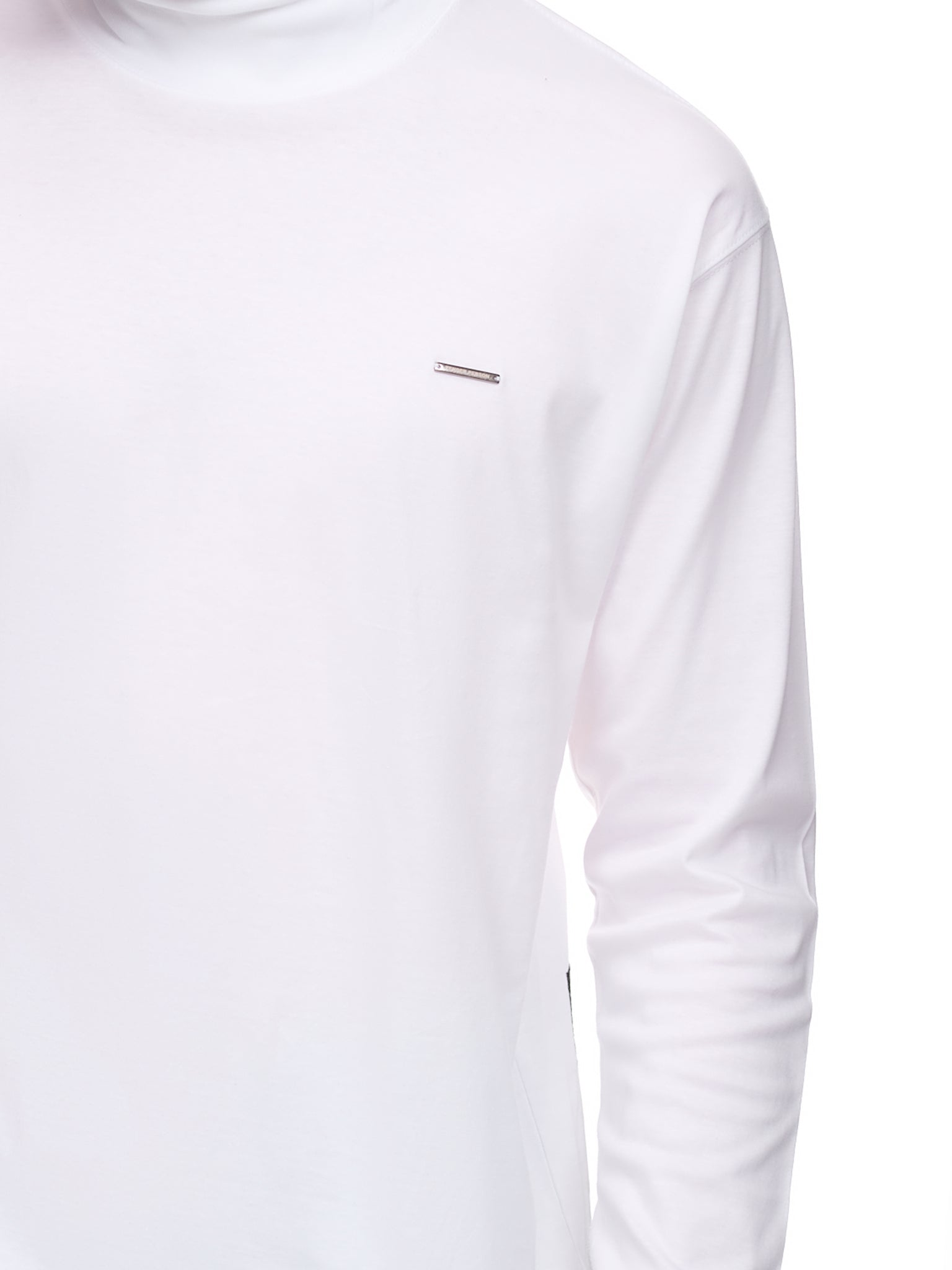 Highneck Long Tee (RO-TO-4242-WHITE)