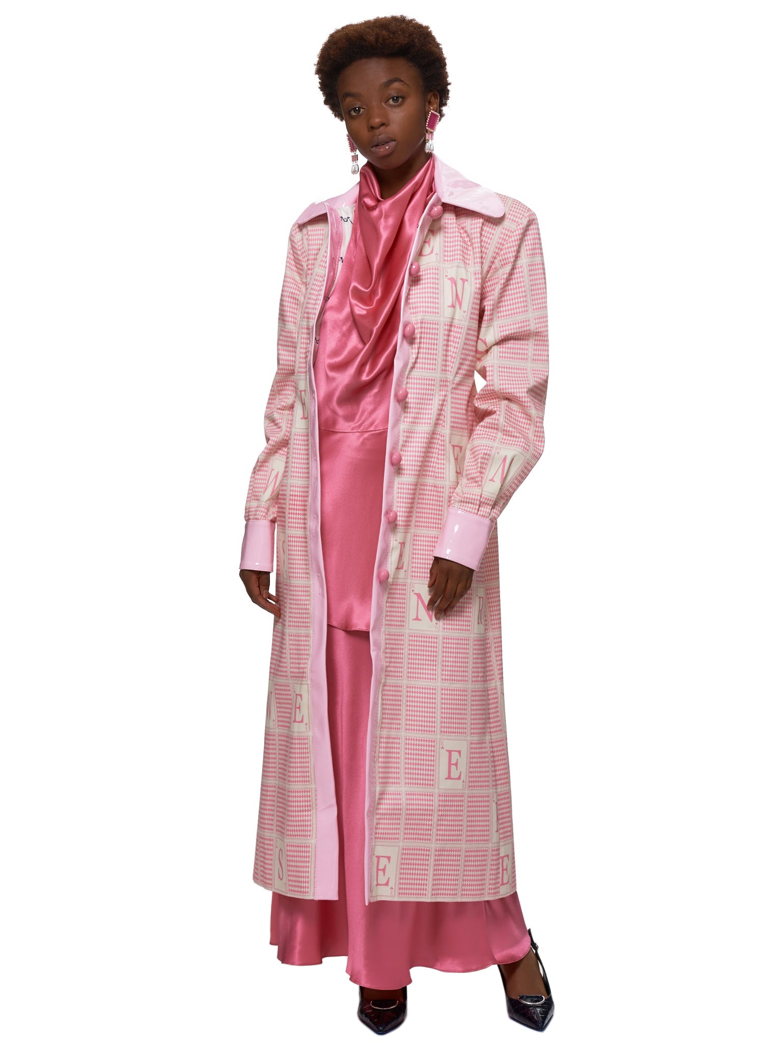 pink art deco dress Fuchsia & Nude Art Deco Sequin Maxi Dress