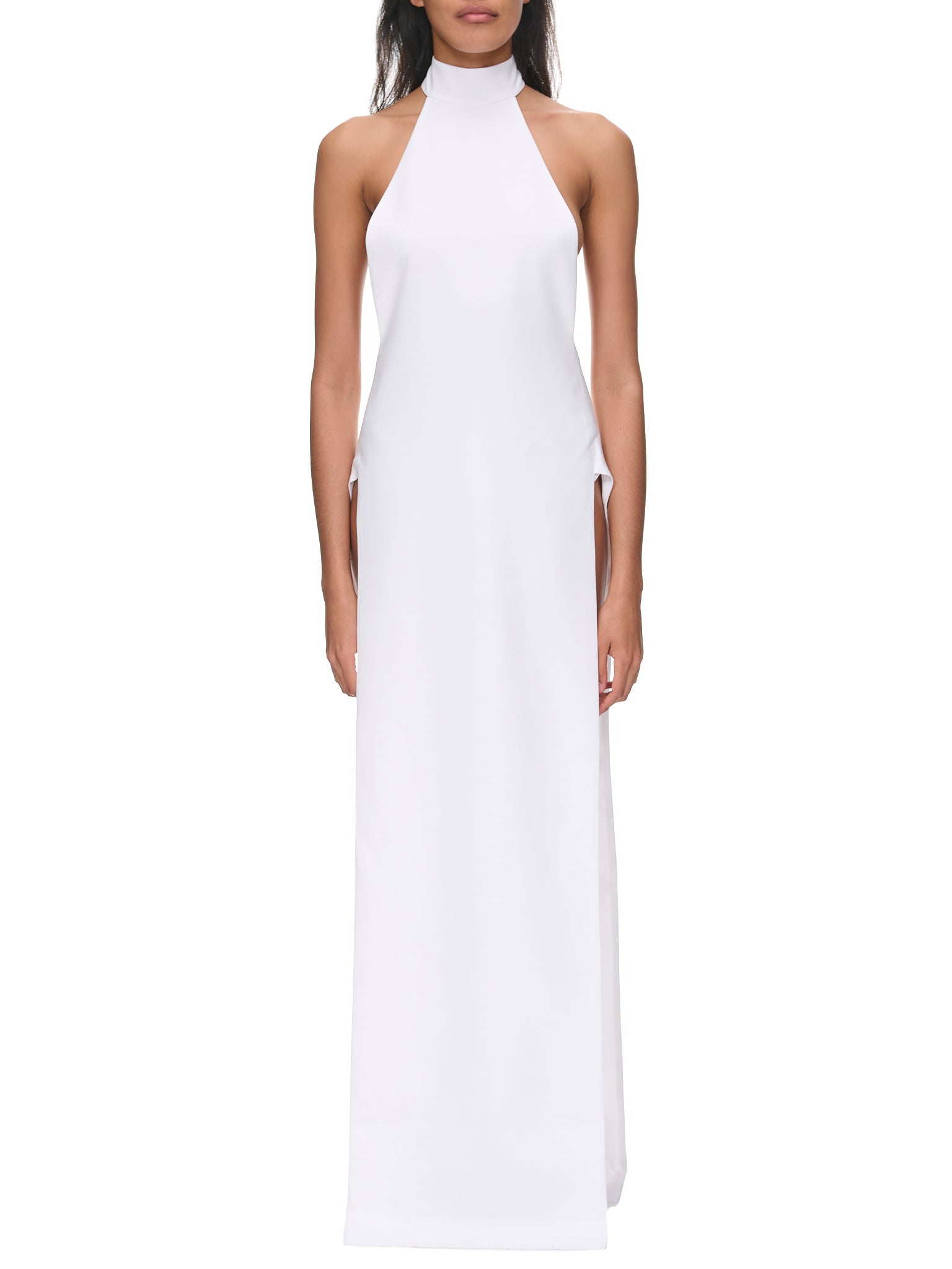 Monot | H.Lorenzo|Backless Halterneck Dress (RS23-805-WHITE), 40 / White Monot | H.Lorenzo|Backless Halterneck Dress (RS23-805-WHITE), 40 / White