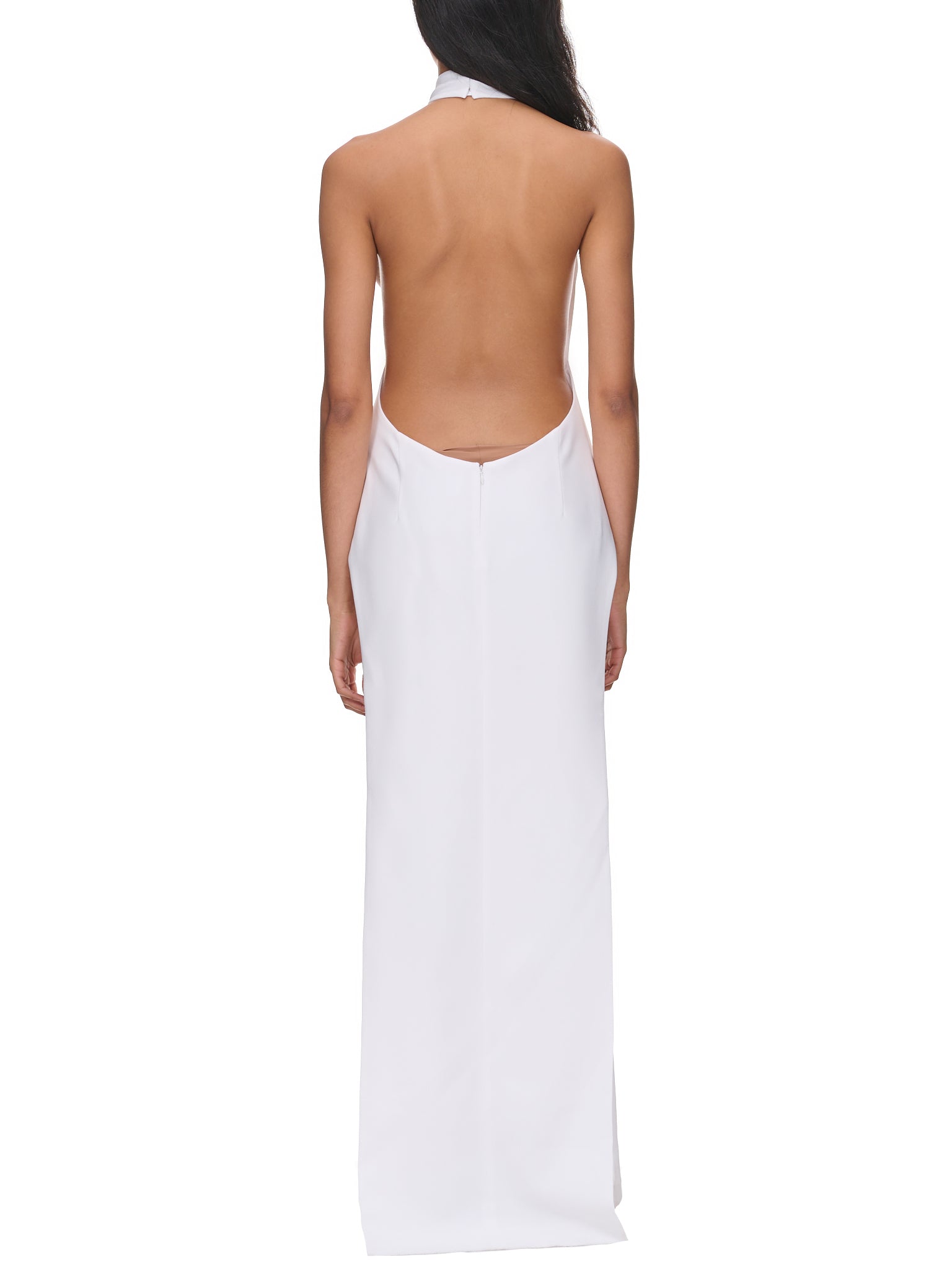 Backless Halterneck Dress (RS23-805-WHITE)
