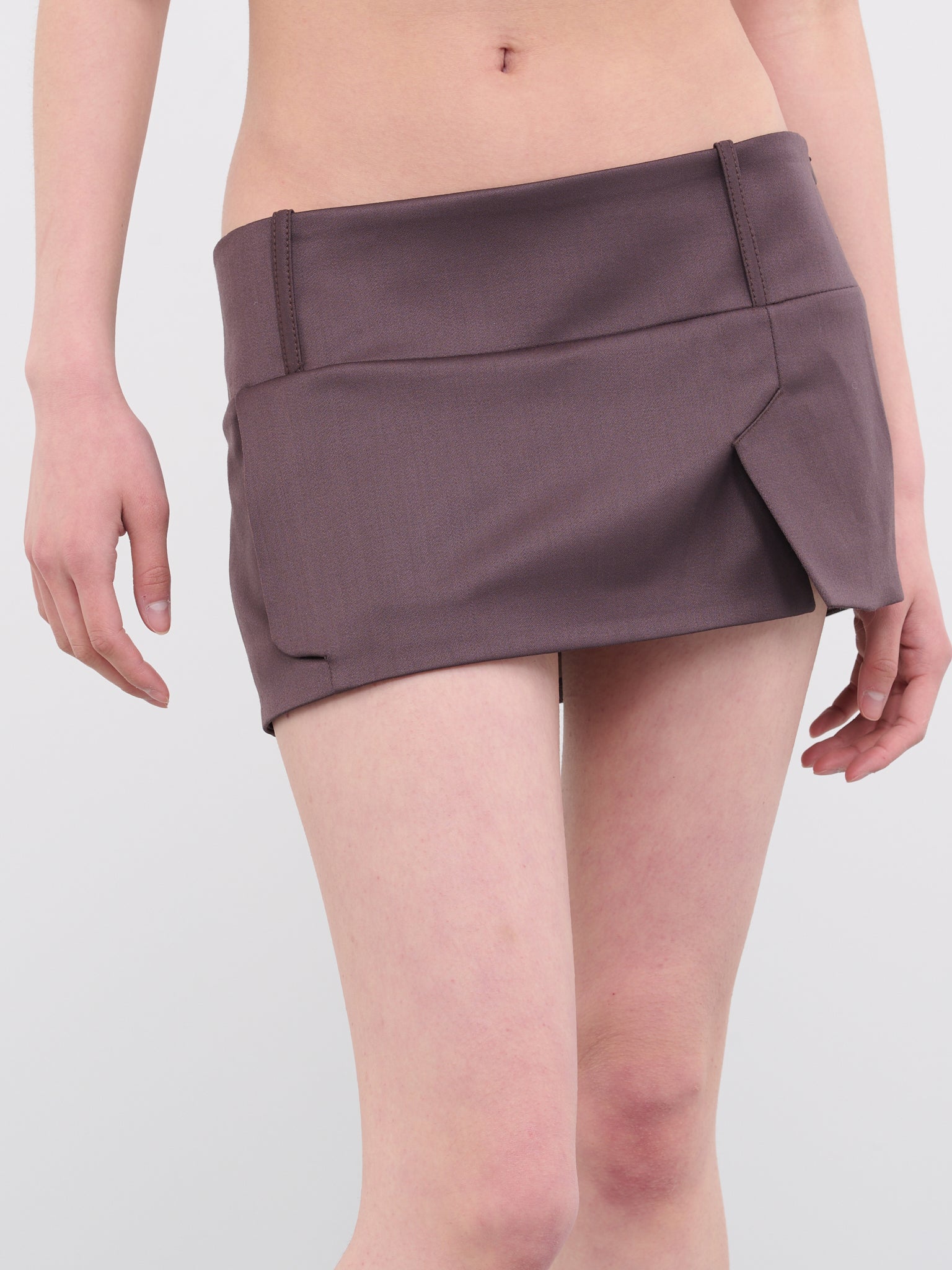 Suzan Micro Tailored Skirt (RTW003-SUZAN-TOBACCO)