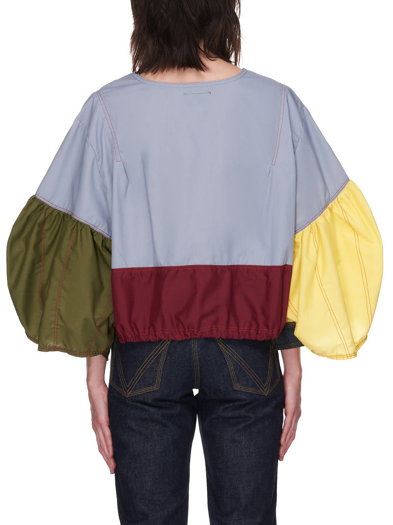 Maryam Nassir Zadeh Landscape Blouse | H. Lorenzo - back