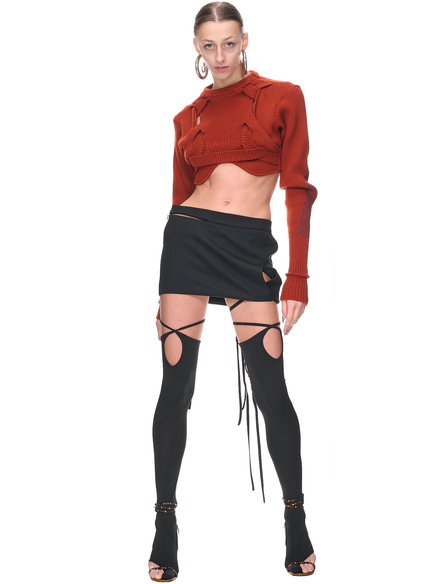Tailored Mini Skirt (S005-BLACK)