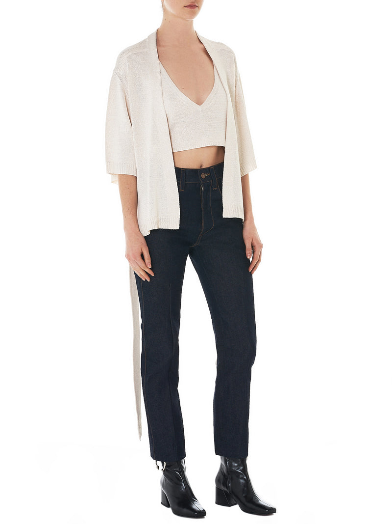 Knit Cardigan (S18-232-CREME)