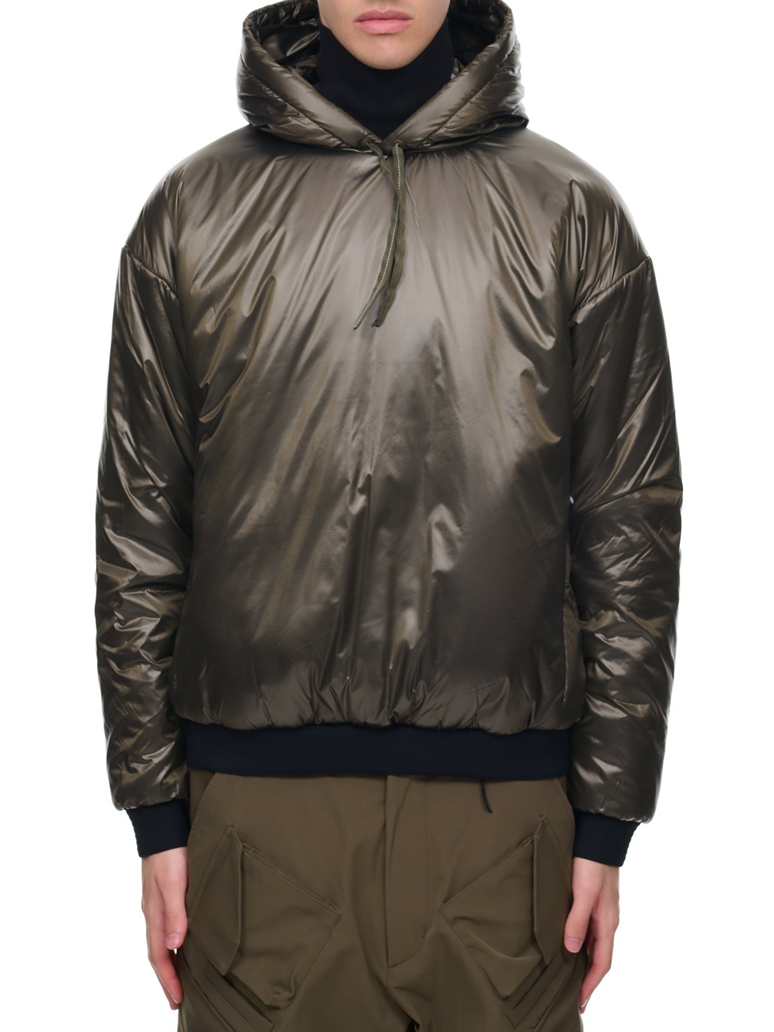 HD Nylon PrimaLoft® Insulated Hooded Jacket (S31-PX-RAF-GREEN)