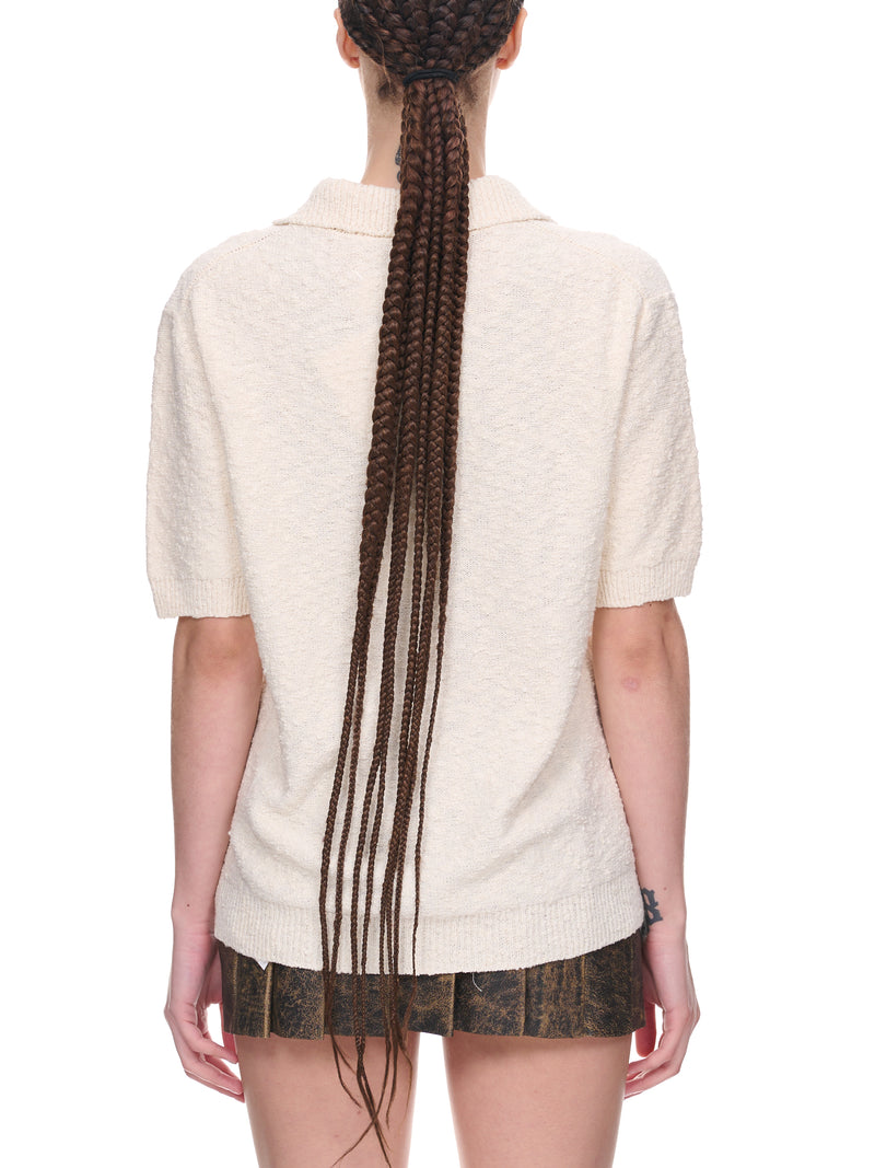 Knit Polo Shirt (S51GL0043-S18197-OFF-WHITE)