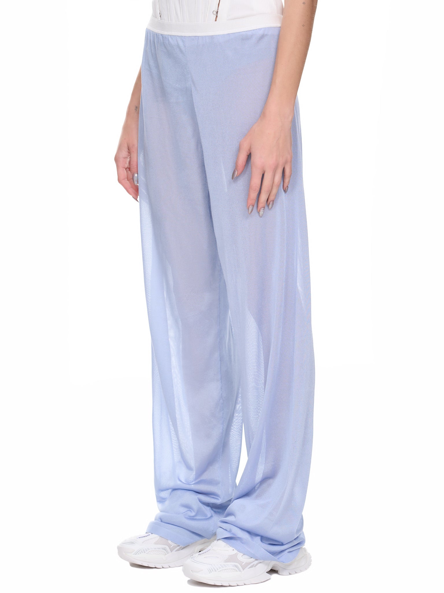 Metallic Knit Pants (S51KA0577-S18201-488-LIGHT-BLU)