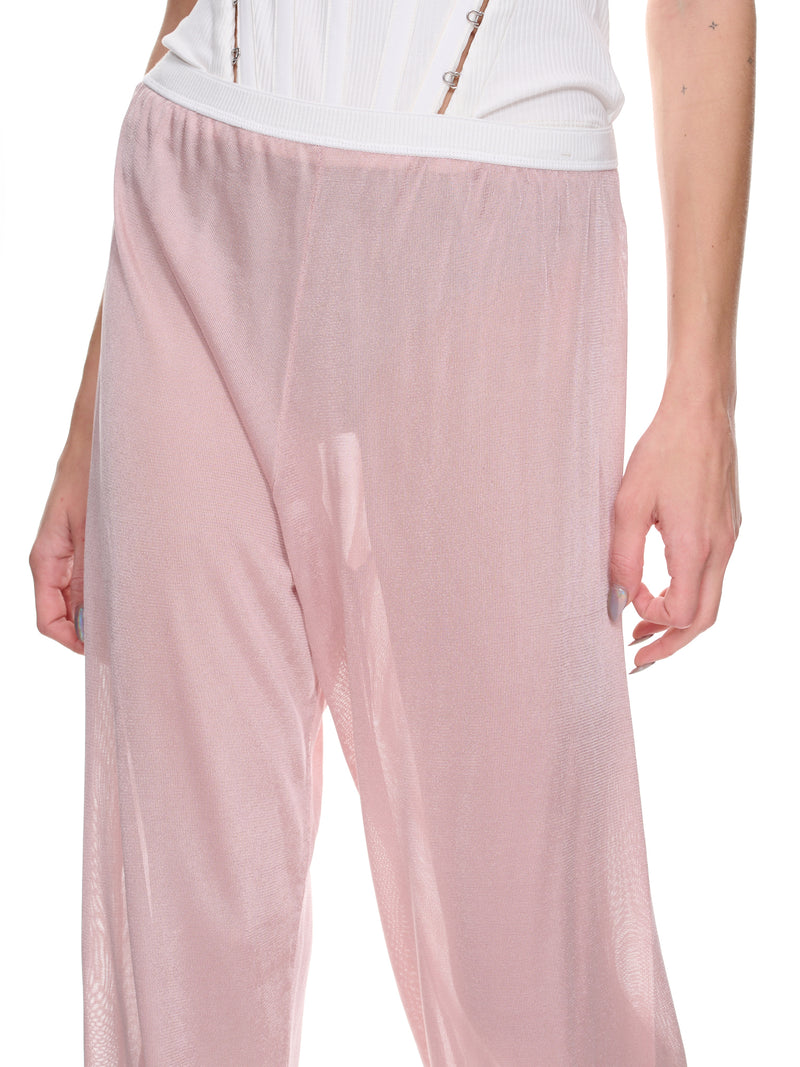 Metallic Knit Pants (S51KA0577-S18201-232-ROSE)