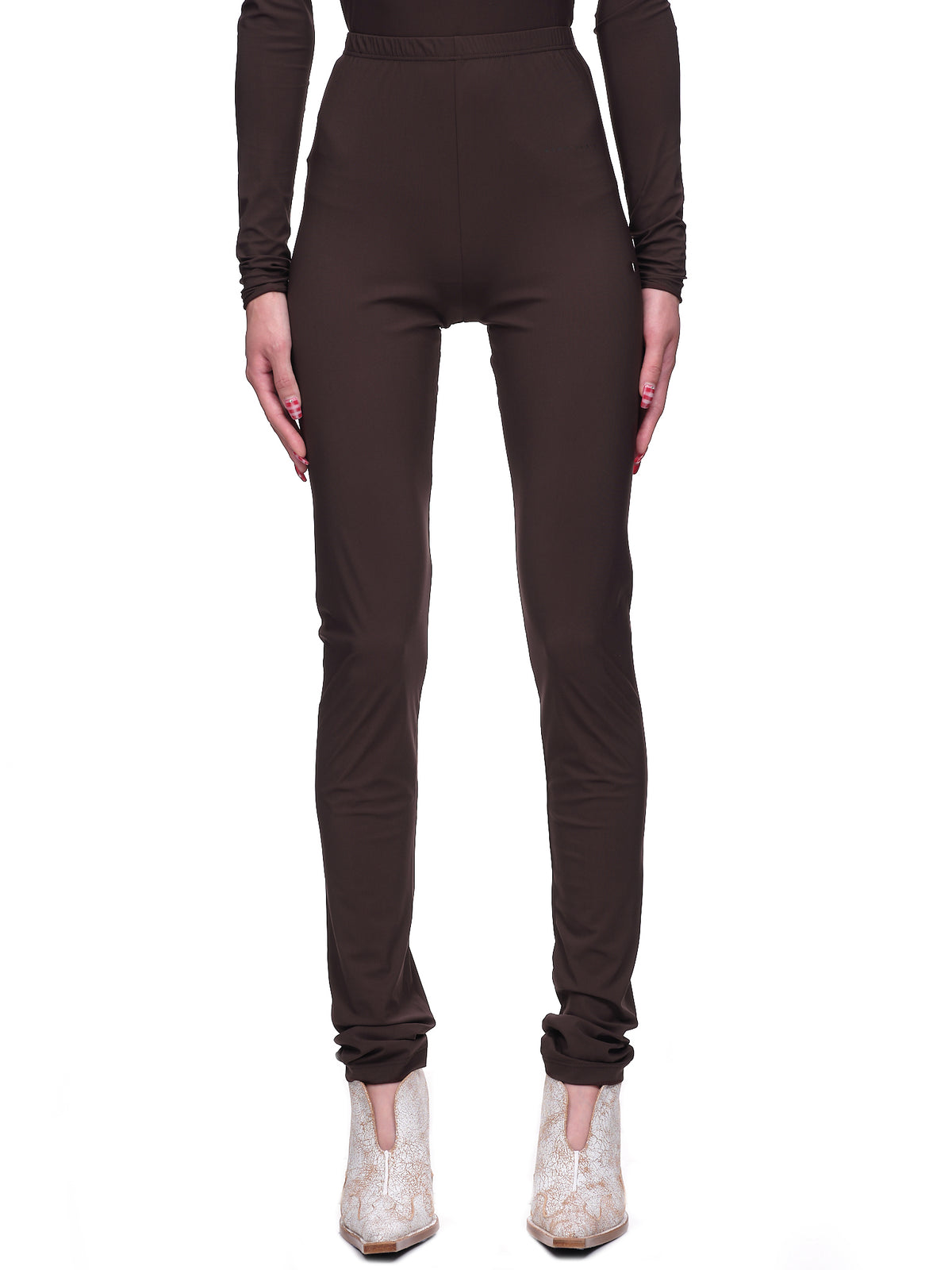 MM6 Maison Margiela Jersey Blend Leggings | H.Lorenzo - front