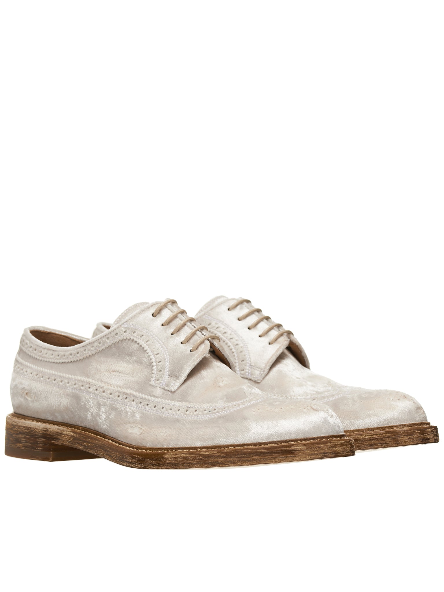 Velvet Oxford Shoes (S57WQ0184-P5394-T1019-VAPOROUS)