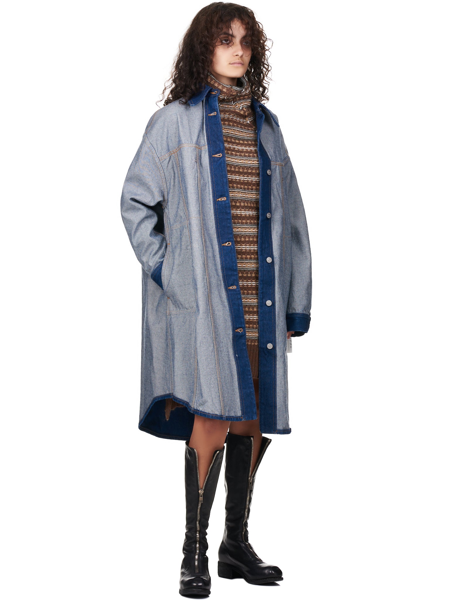 Maison Margiela MM6 Reversed Turtleneck Sweater Dress | H. Lorenzo - styled 