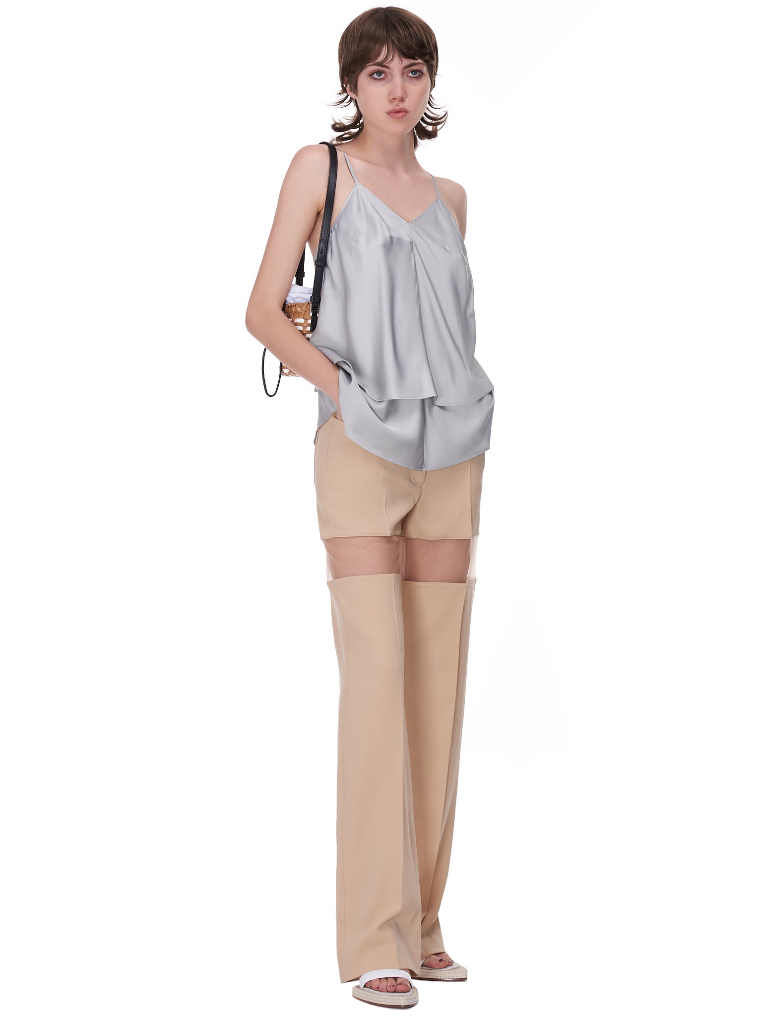 MM6 Maison Margiela Layered Slip Top | H. Lorenzo - styled 