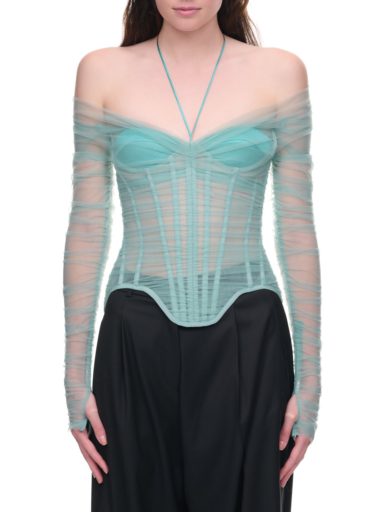 Corset Top (SBHL007-GREEN)