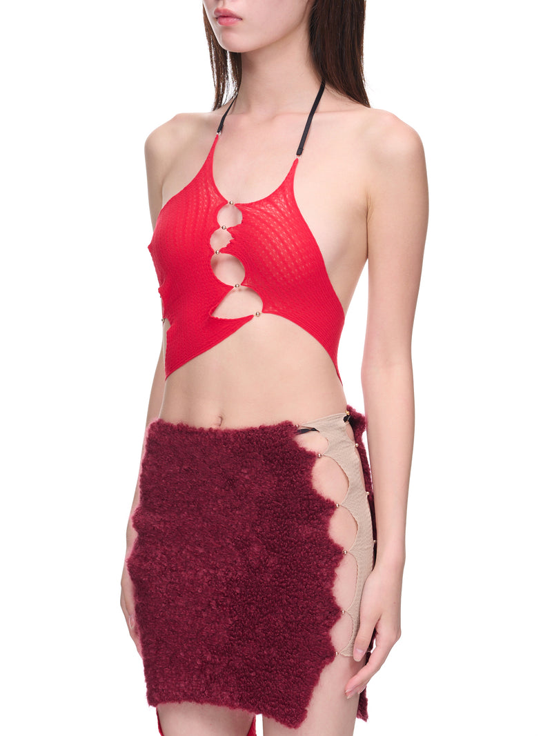 Cut-Out Bodysuit Top (SF02R-RUBY)