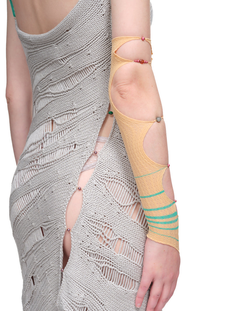 Single Cropped Arm Sleeve (SF04CS-CHEESE-SEAFOAM)