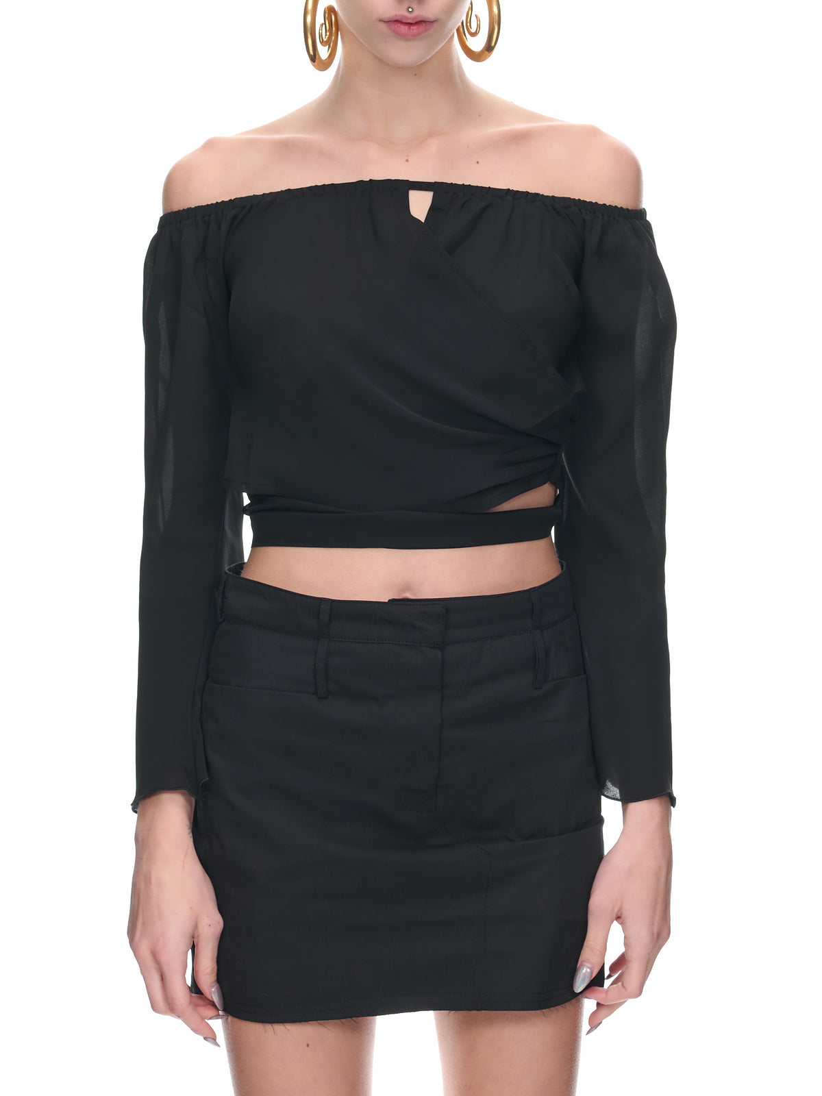 Off-Shoulder Top (SH41-1-BLACK)