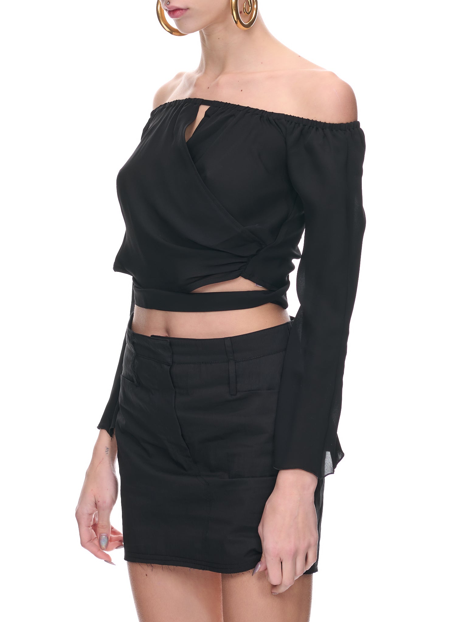 Off-Shoulder Top (SH41-1-BLACK)