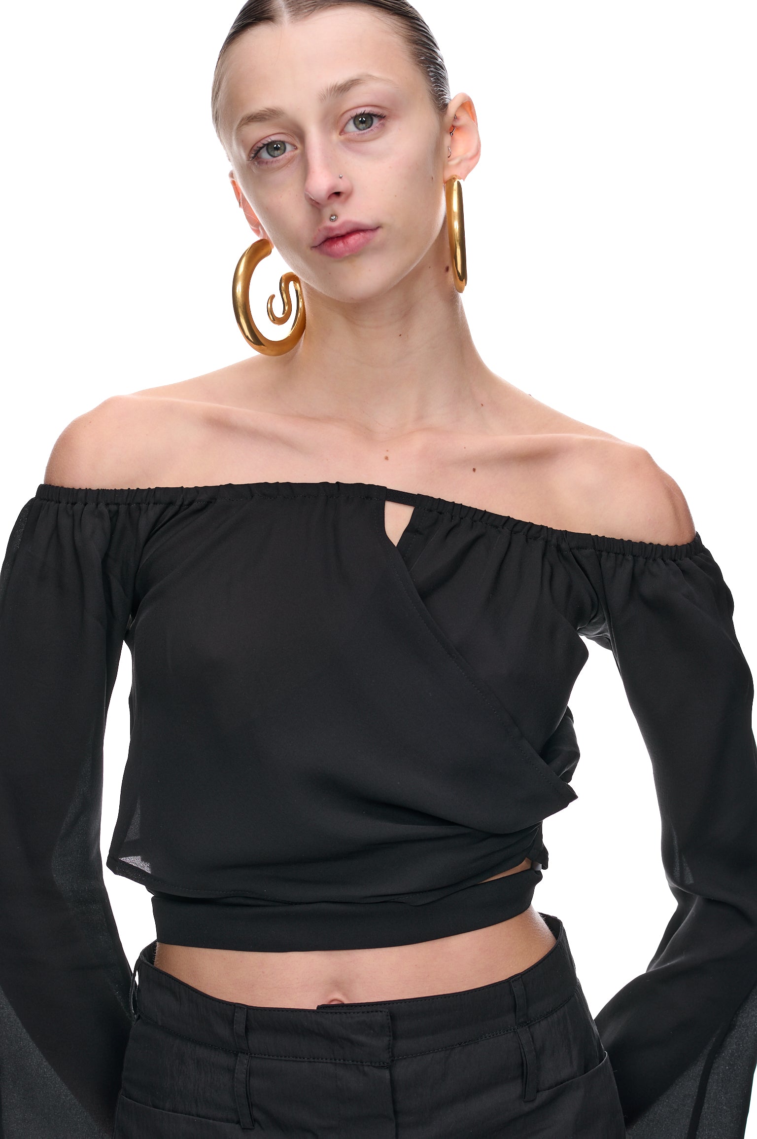 Off-Shoulder Top (SH41-1-BLACK)