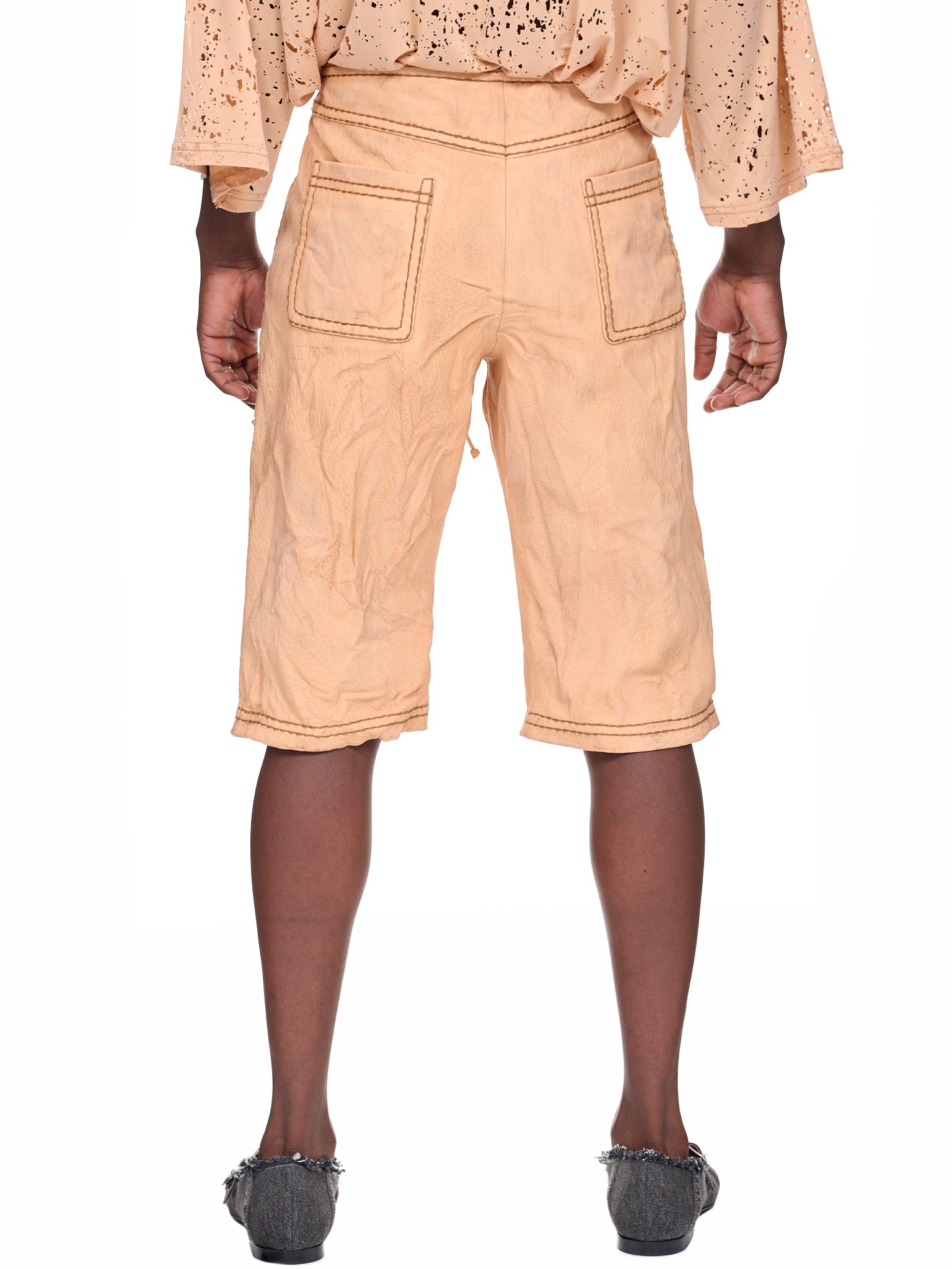 Leather shorts on sale h