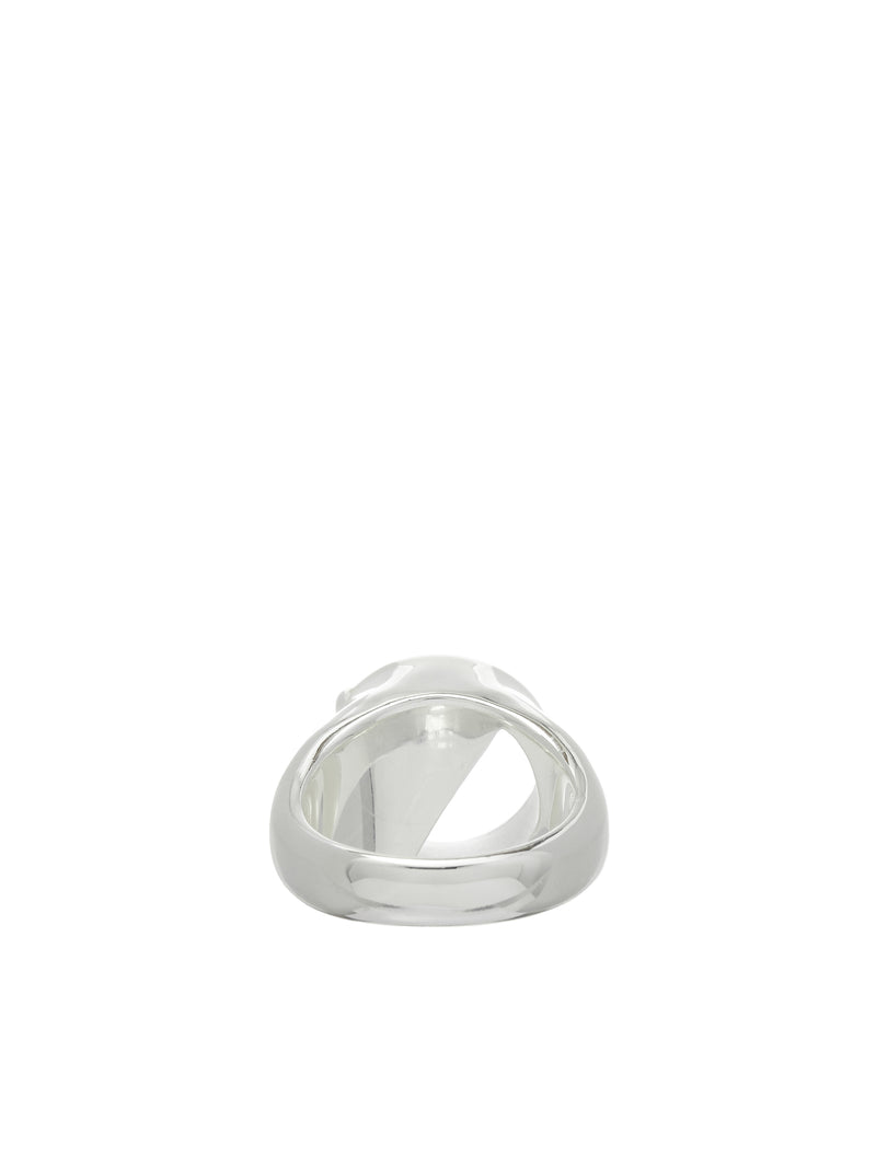 Half Stone Signet Ring (SILVER-HALF-STONE-SIGNET-SAGE)