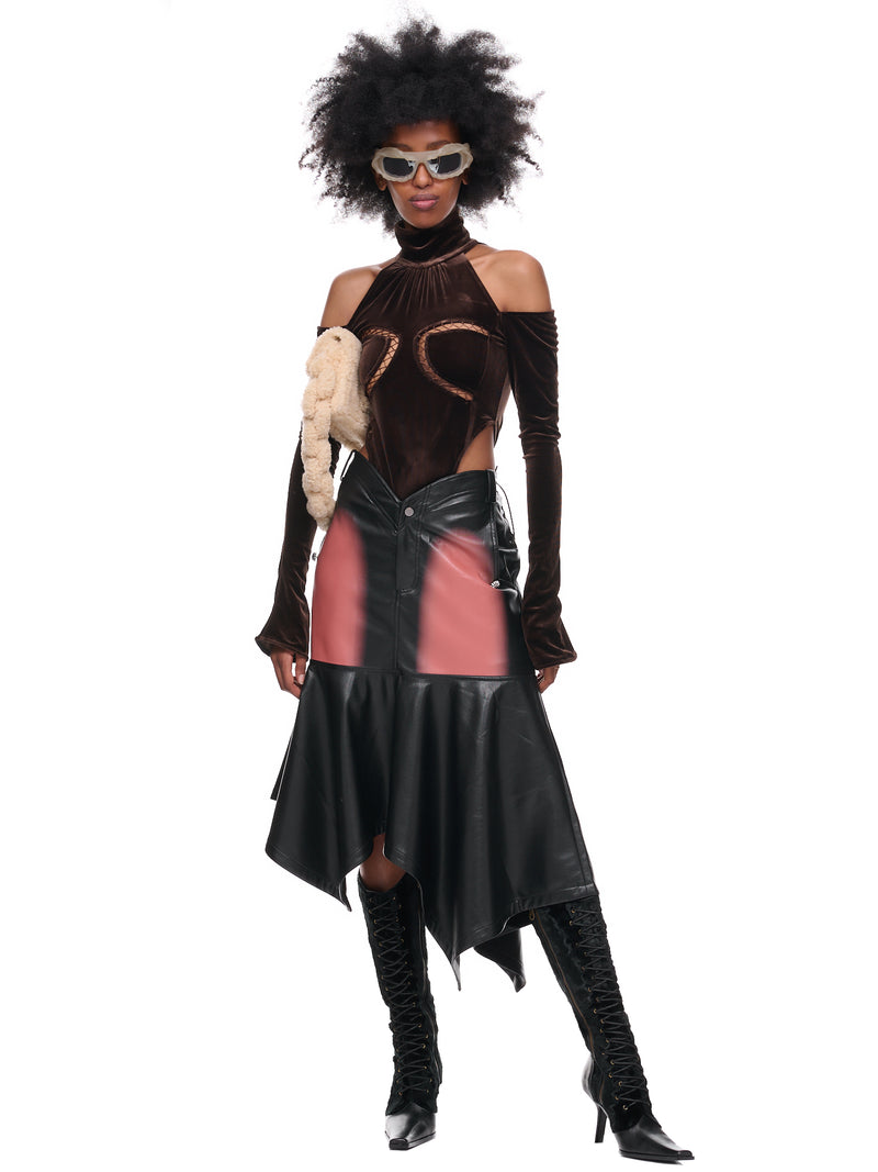 Velvet Bodysuit (BD-04-DKBROWN)