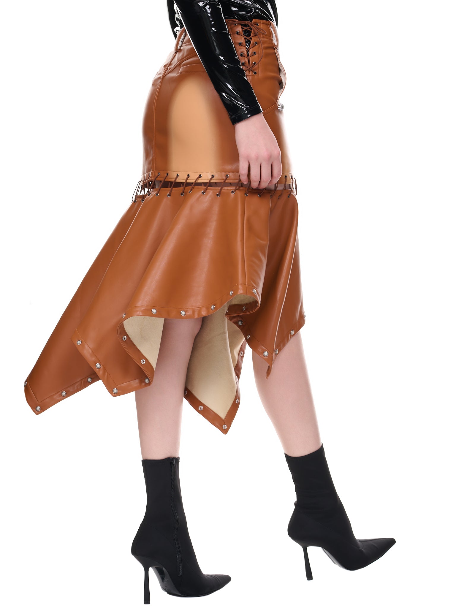 Detachable Printed Mermaid Skirt (SK-07-BROWN)