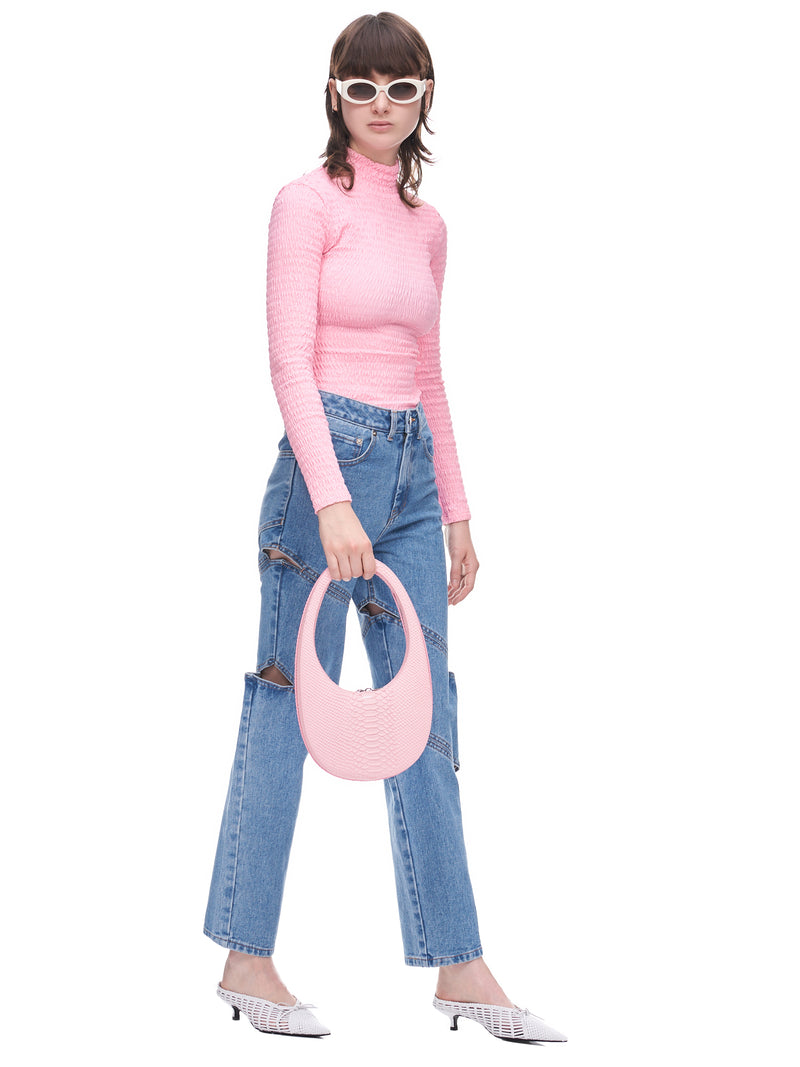 Mock Neck Top (TP03-PINK)