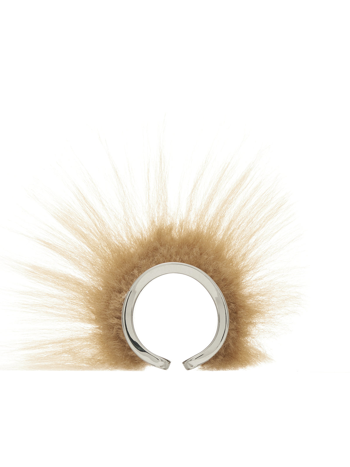 MM6 Maison Margiela Faux Fur Ring | H. Lorenzo - front