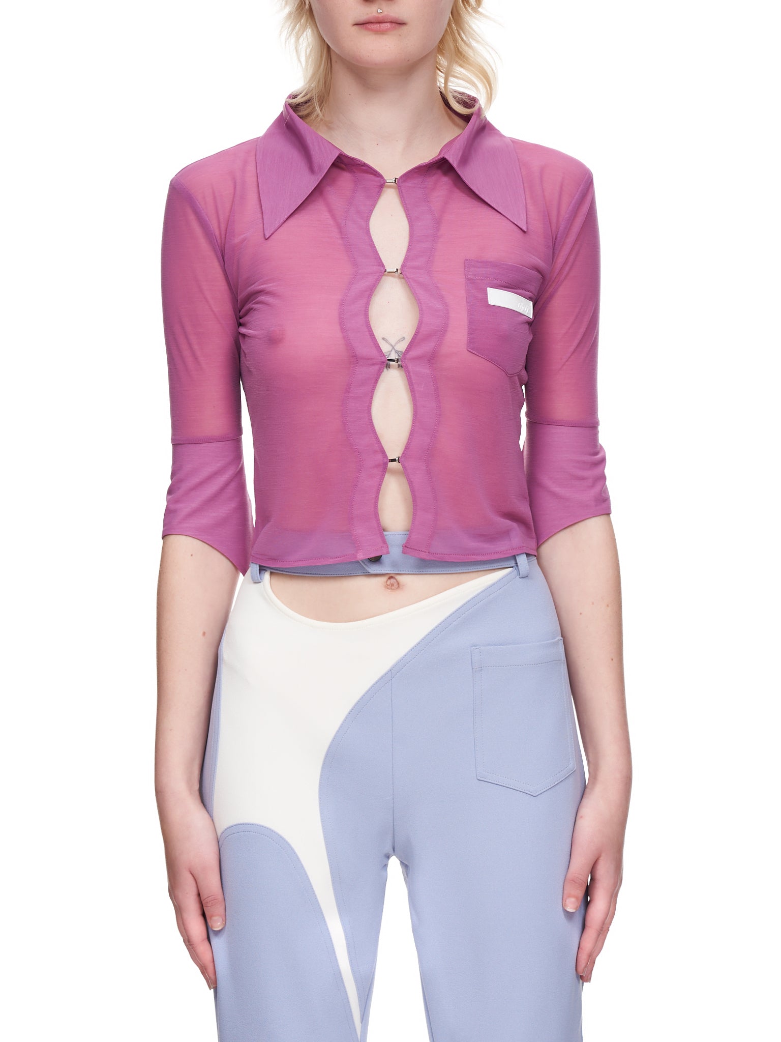 Didu Glassy Mini Shirt | H.Lorenzo - front