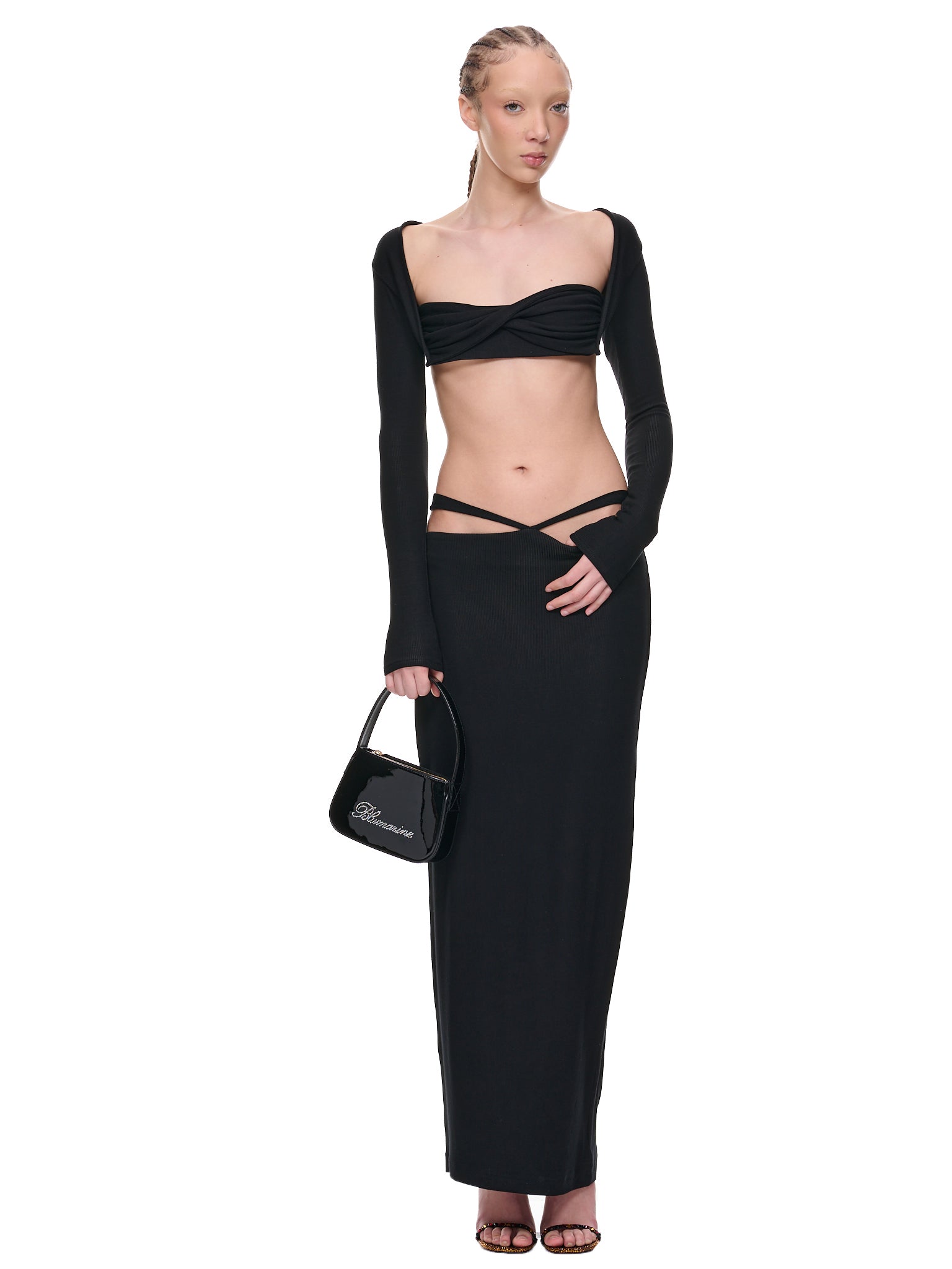 LAMA JOUNI Strap Skirt | H.Lorenzo - styled