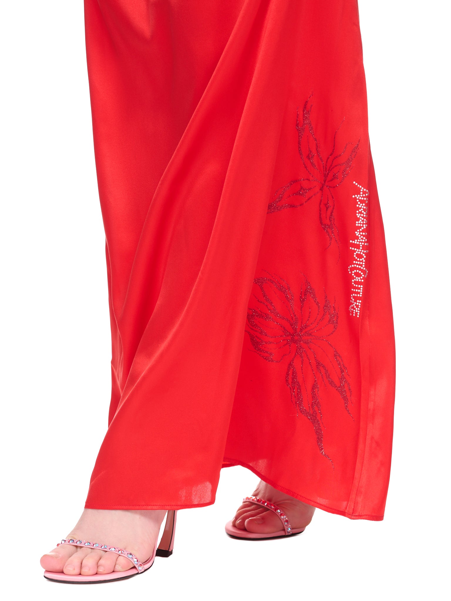 Silk Tattoo Maxi Dress (STLD-SILK-TATTOO-RED)