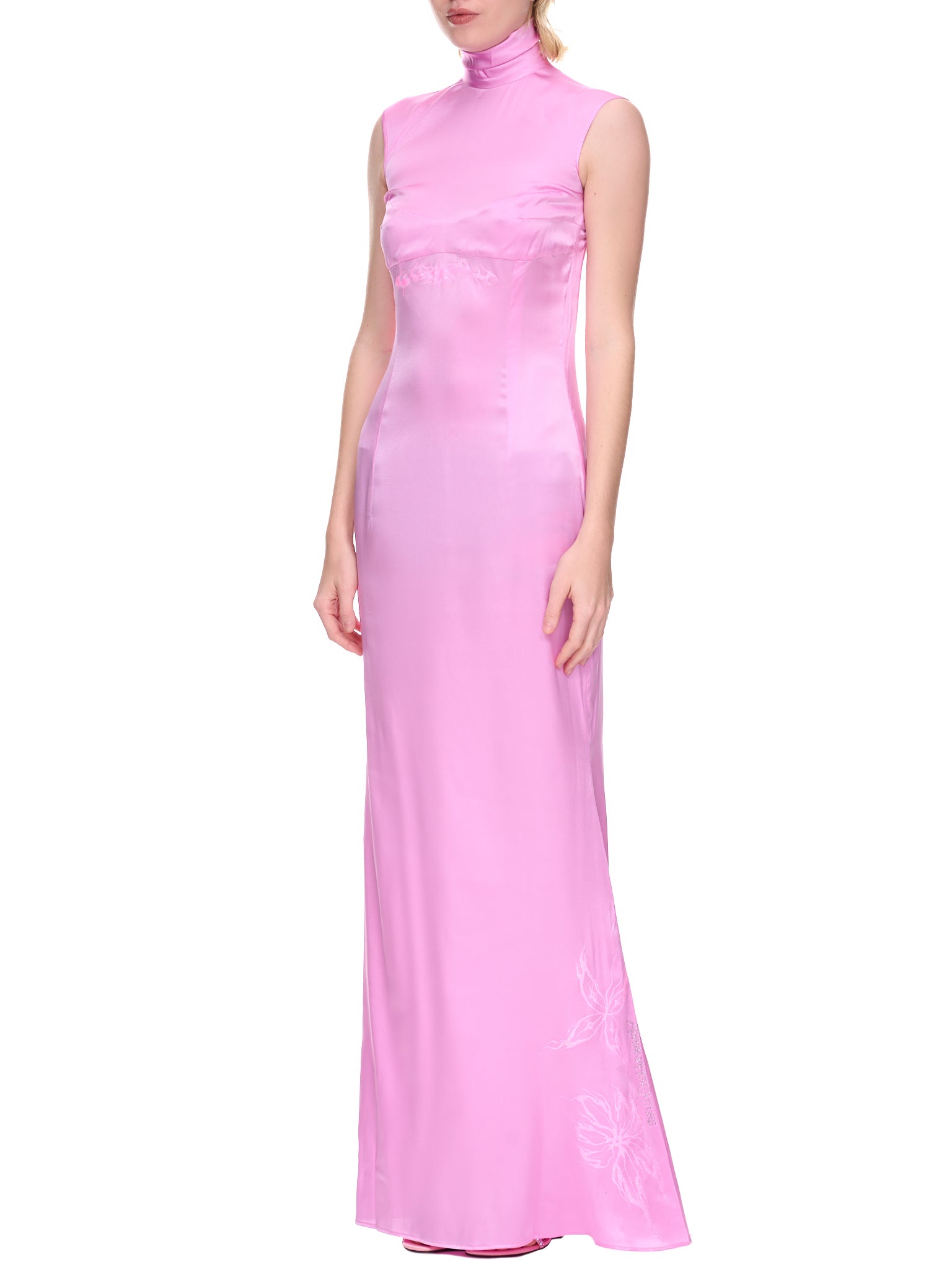 Silk Tattoo Maxi Dress (STLD-SILK-TATTOO-PINK)