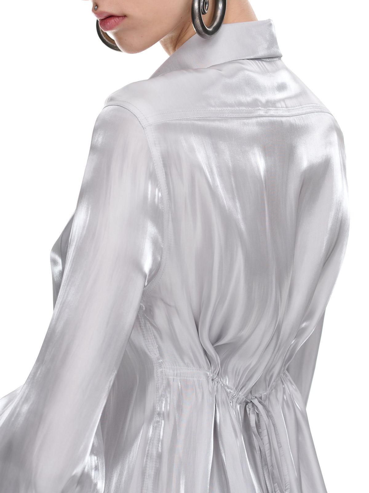 Folded Drape Shirt (SY-T7-SILVER)