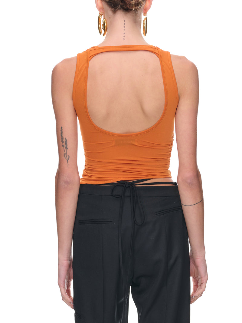 Army Rib Top (T021-SHEER-ORANGE)