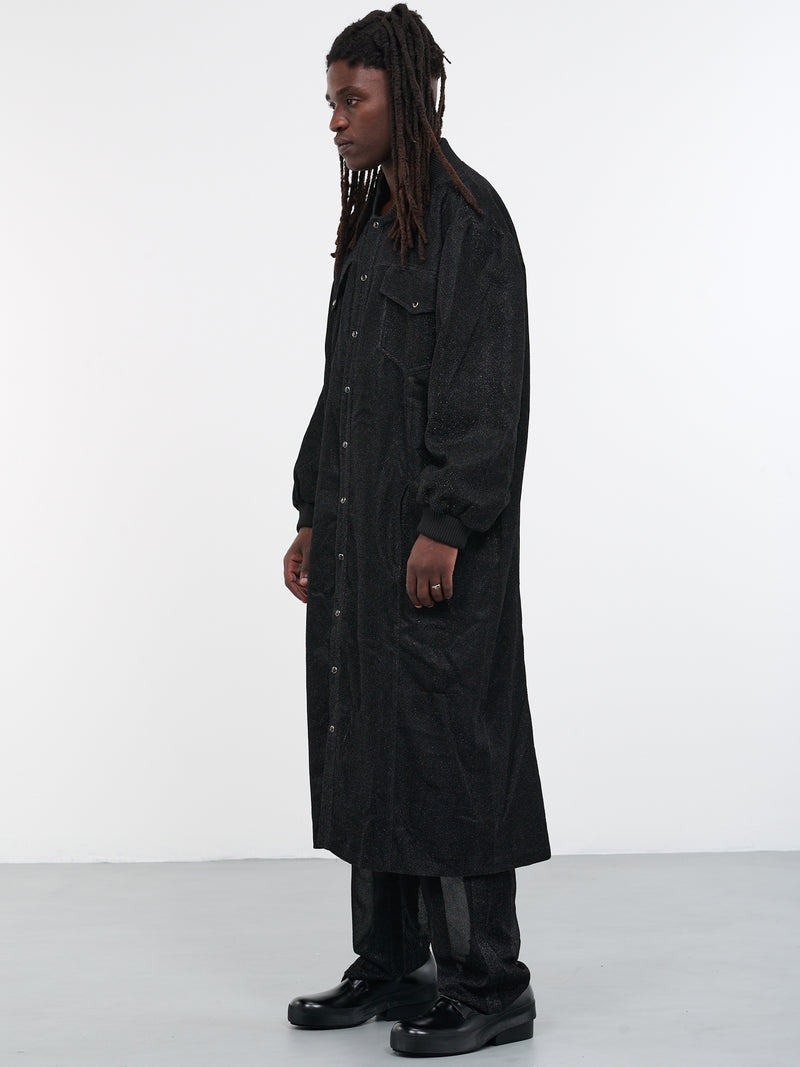 Sparkle Long Coat (TJMSS23J03-BLACK)