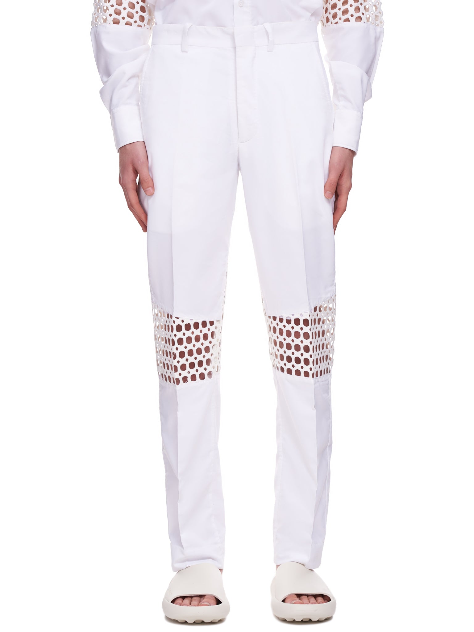 Tokyo James Lace Trousers | H. Lorenzo - front