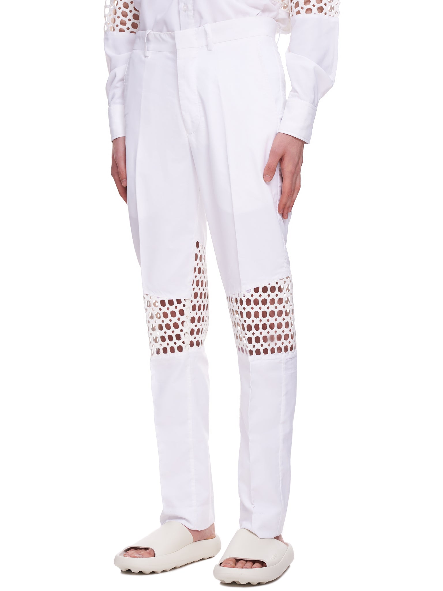 Tokyo James Lace Trousers | H. Lorenzo - side 