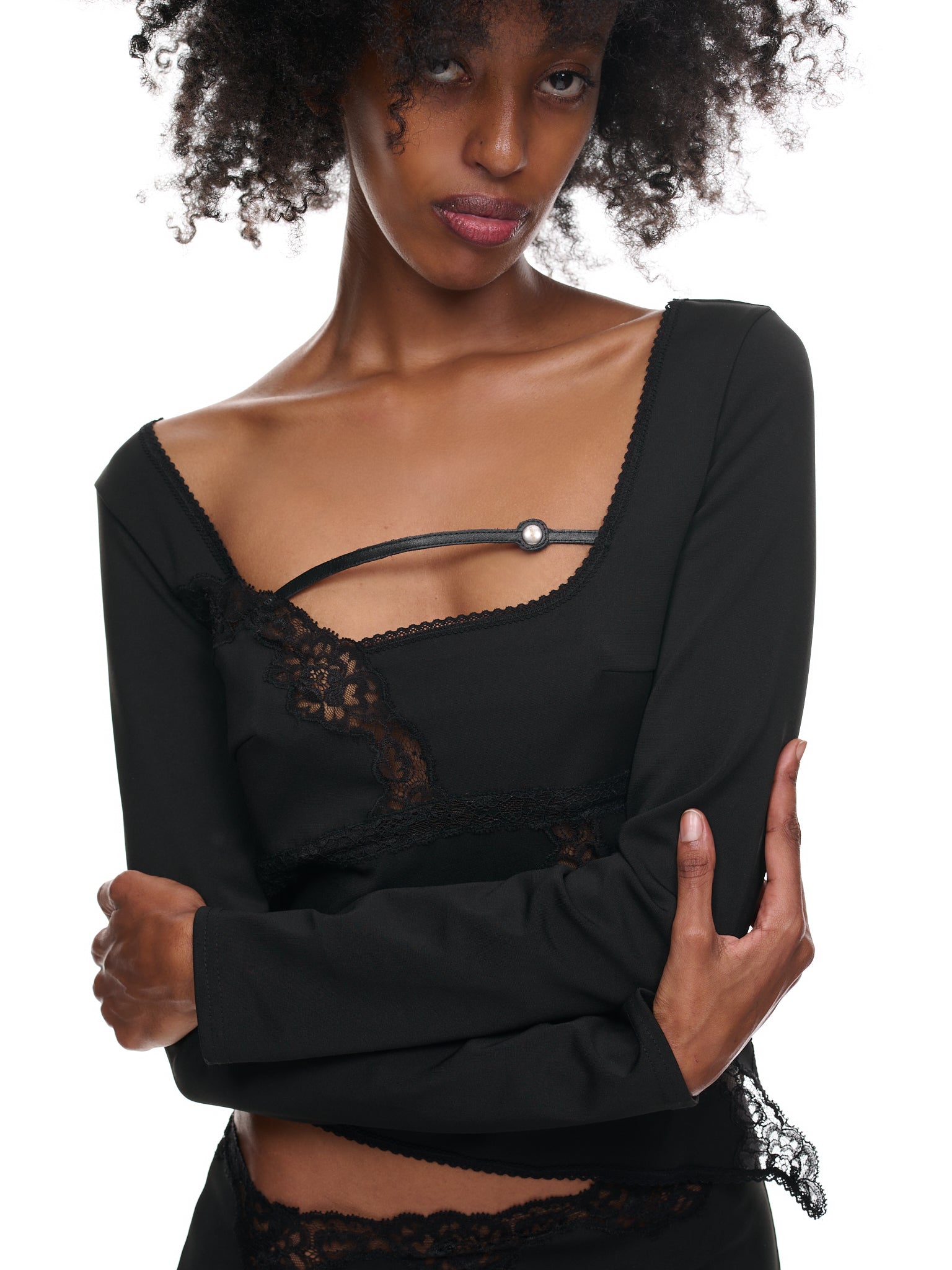 Lace Top (TO051SHE-BLACK)