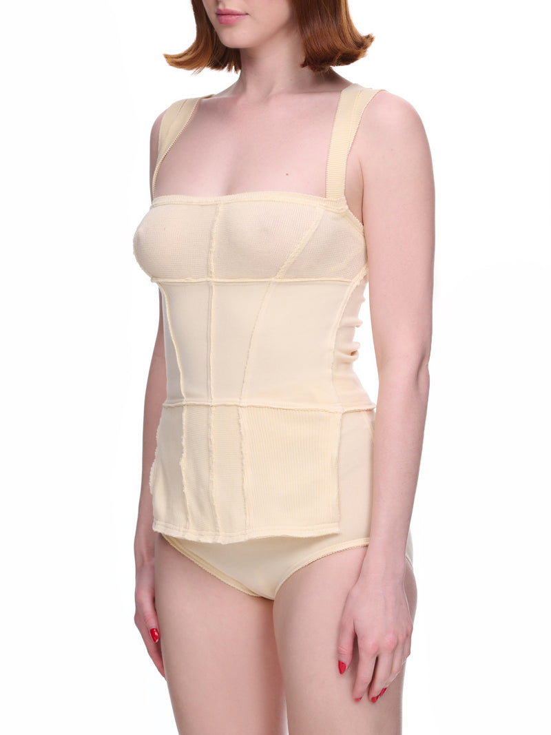 Knit Corset Top (TO05843114-0114-CREAM)