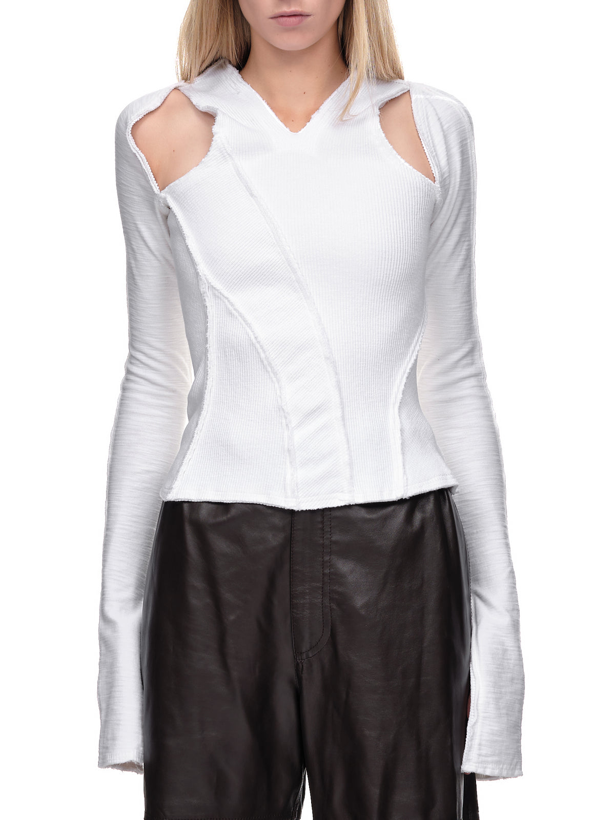 Talia Byre Rib Long Sleeve Top | H.Lorenzo - front