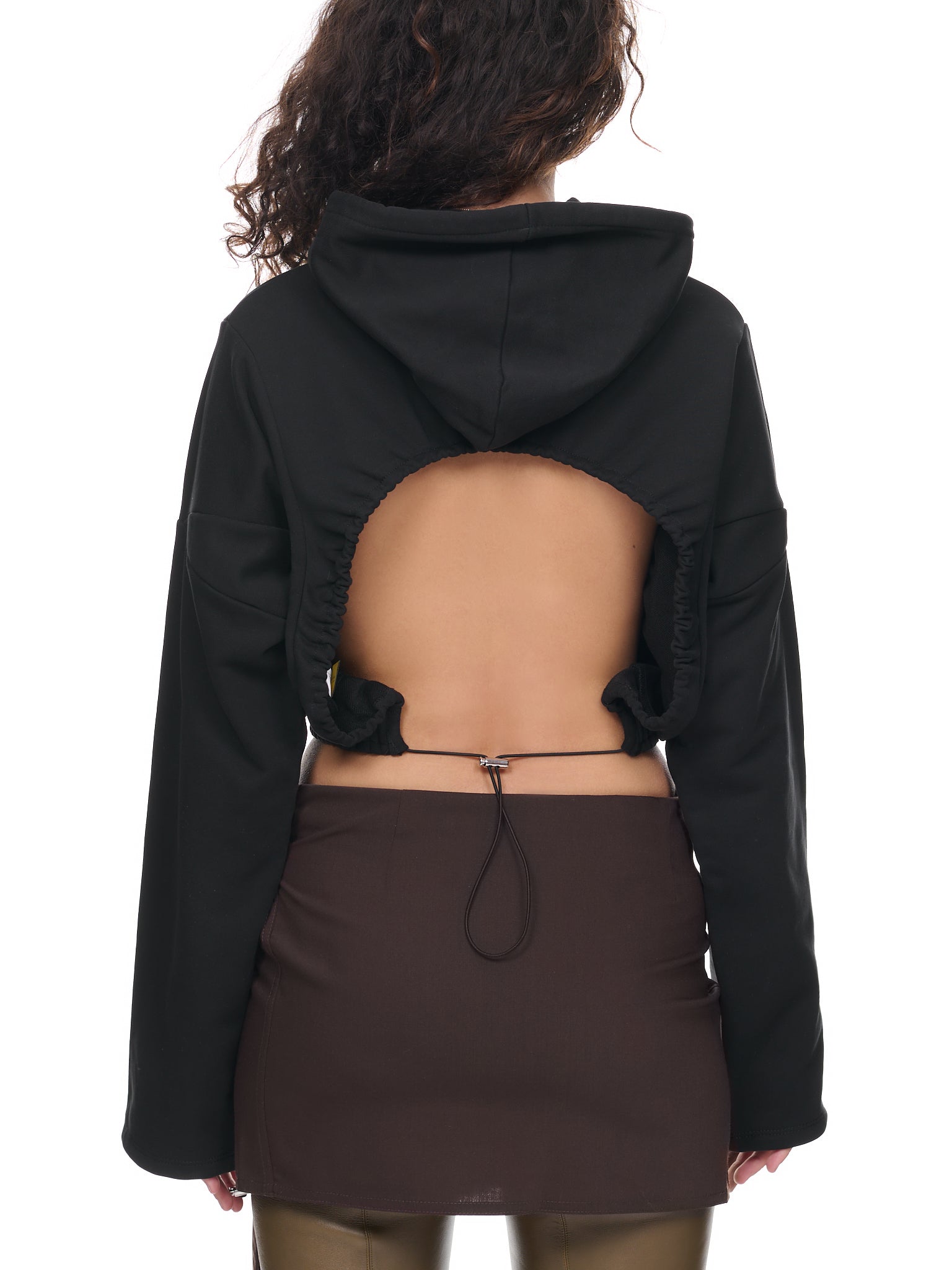 Open Back Hoodie (TP00-1-BLACK)