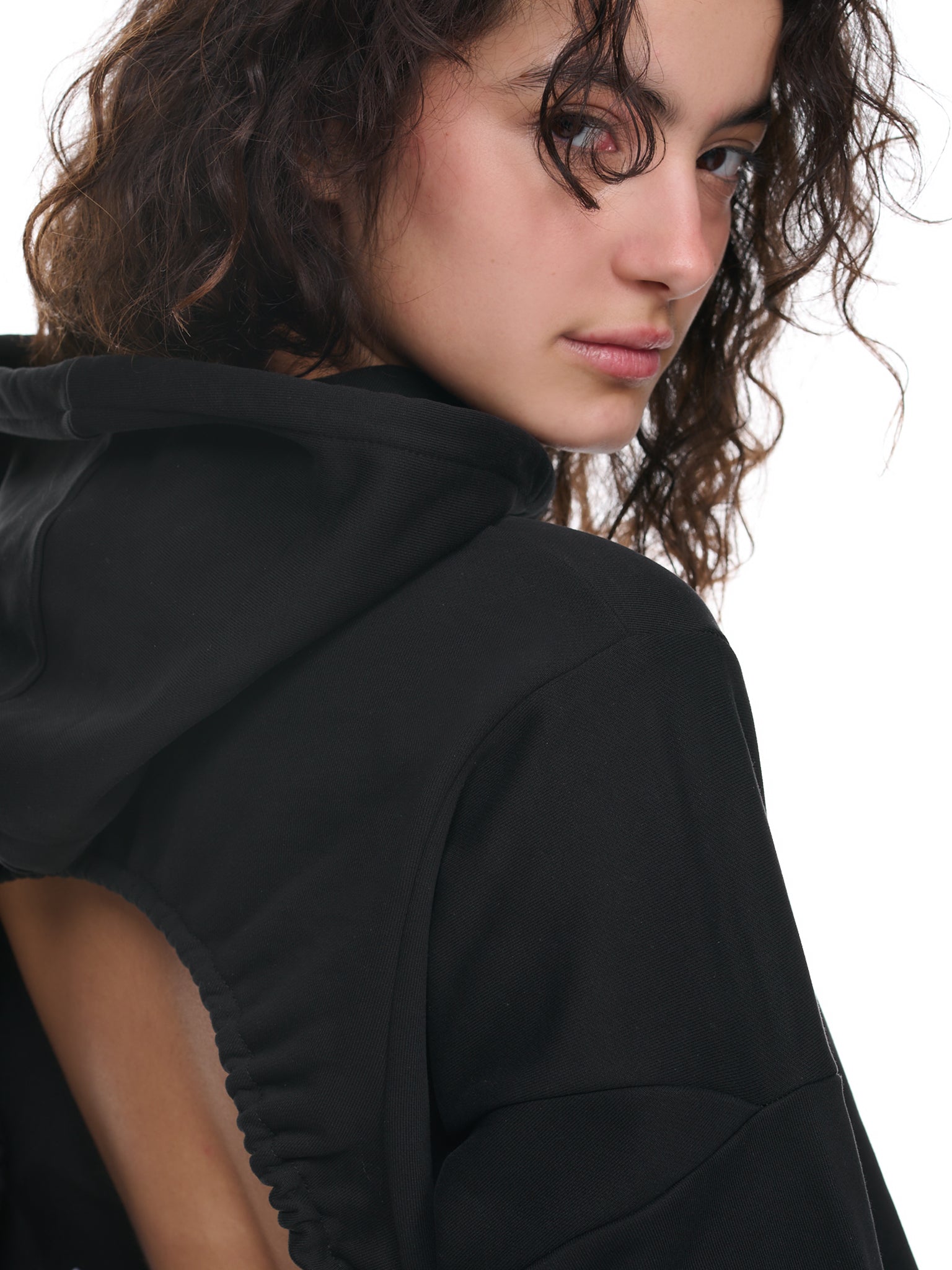 Open Back Hoodie (TP00-1-BLACK)
