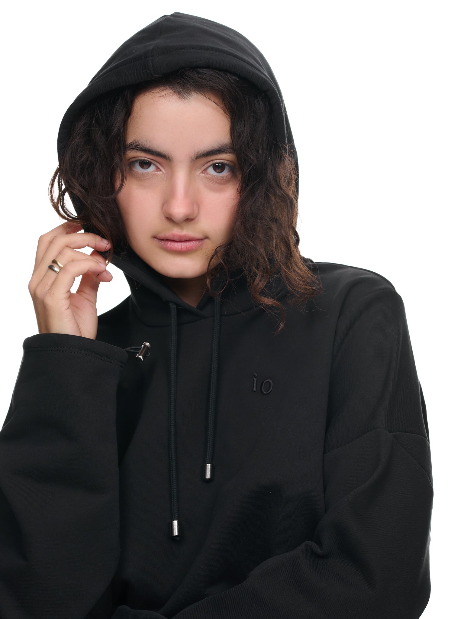 Open Back Hoodie (TP00-1-BLACK)