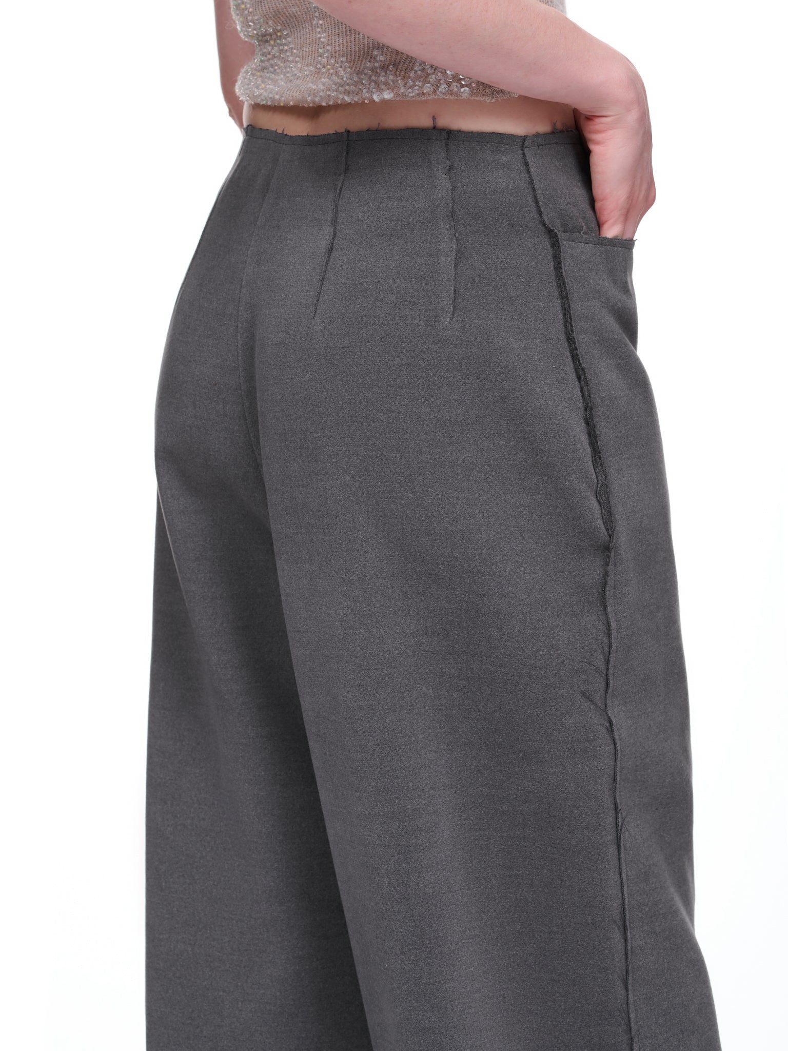 Hagen Oversized Trousers ( (TR-058-HAGEN-BW-CHARCOAL)