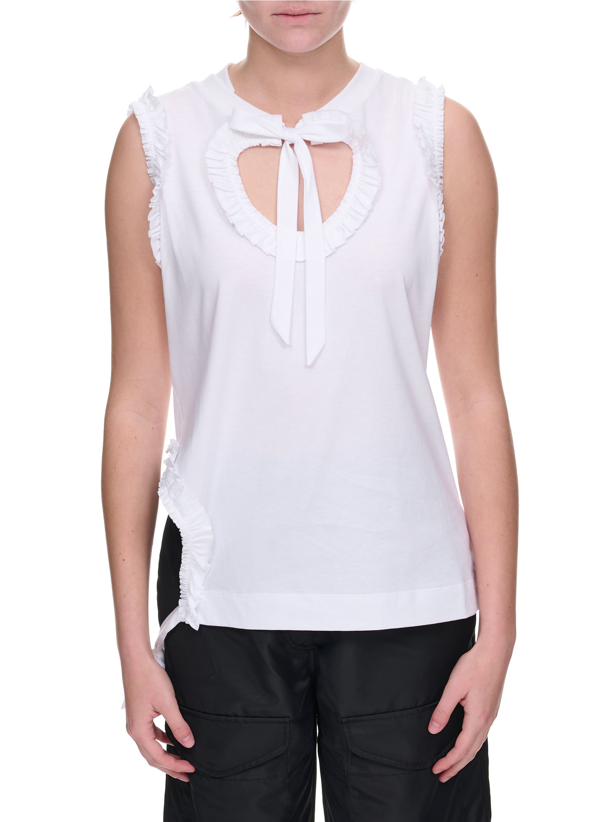 Tie Neck Tank (TS352-0553-WHITE)
