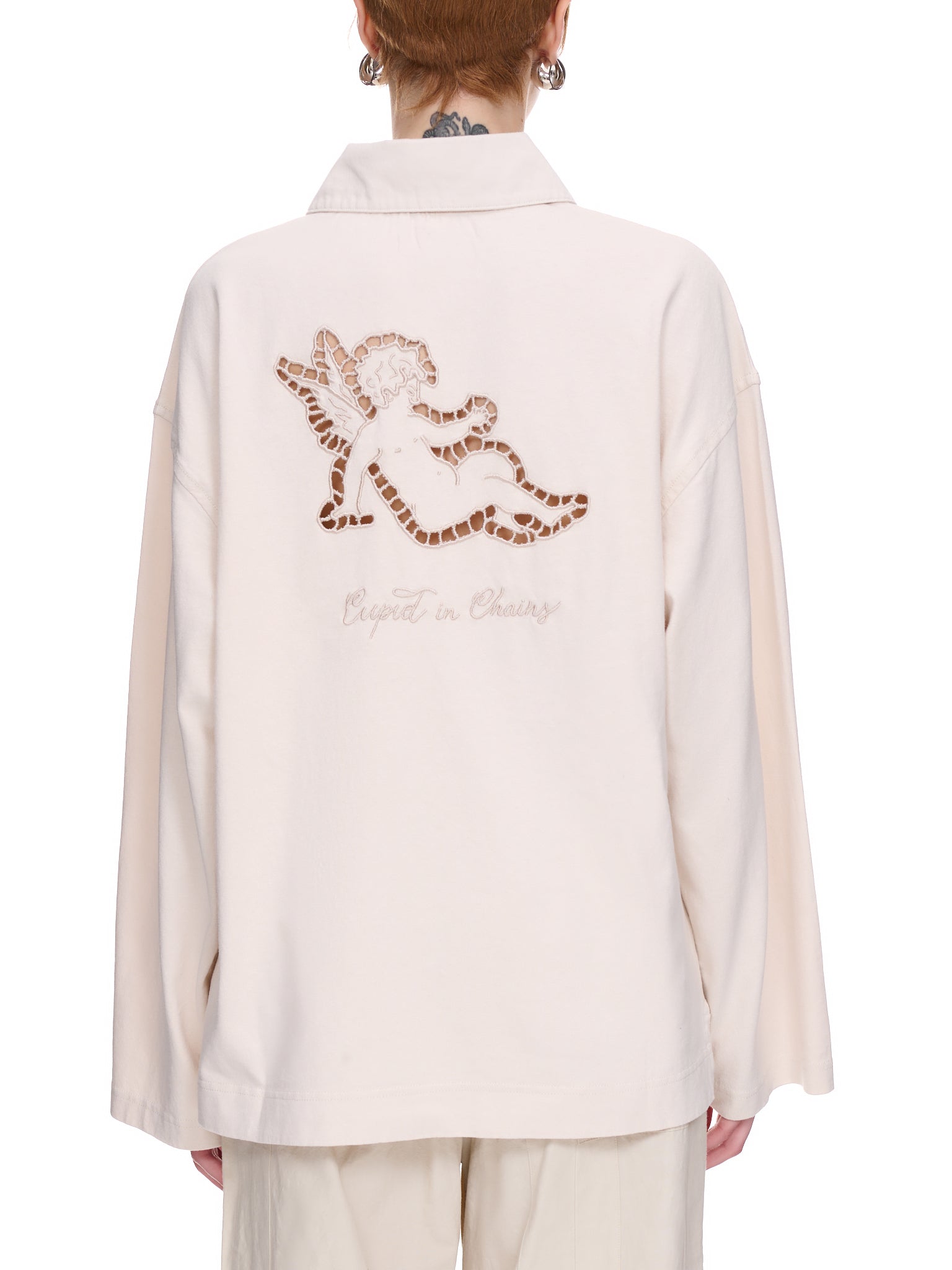 Embroidered Shirt (TSHI000520-ECRU-BEIGE)