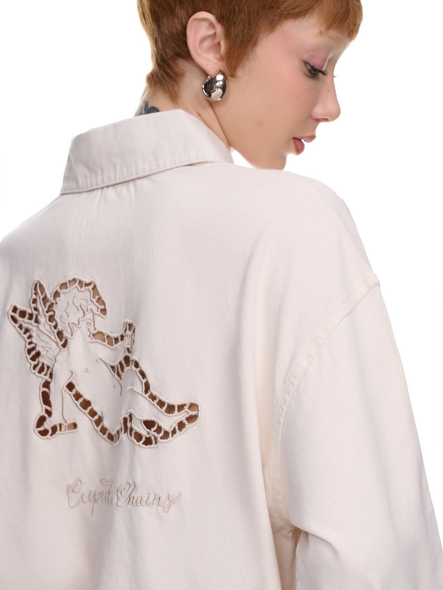 Embroidered Shirt (TSHI000520-ECRU-BEIGE)