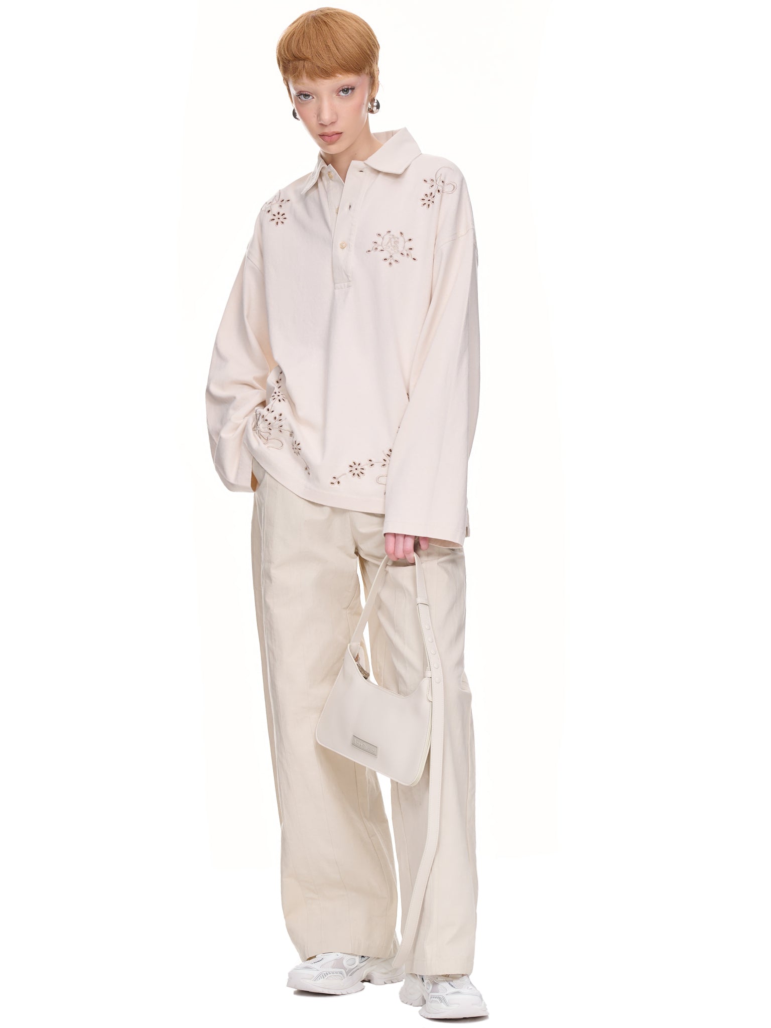 Embroidered Shirt (TSHI000520-ECRU-BEIGE)