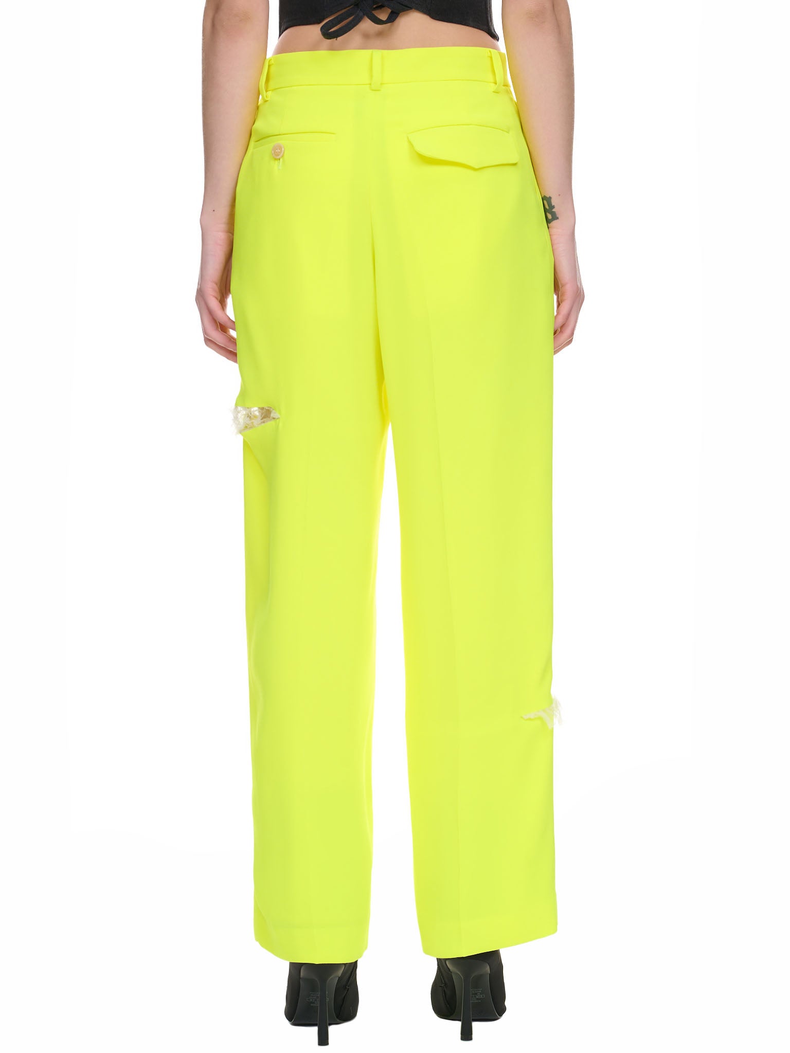 Neon Slit Trousers (UC1C1511-YELLOW)