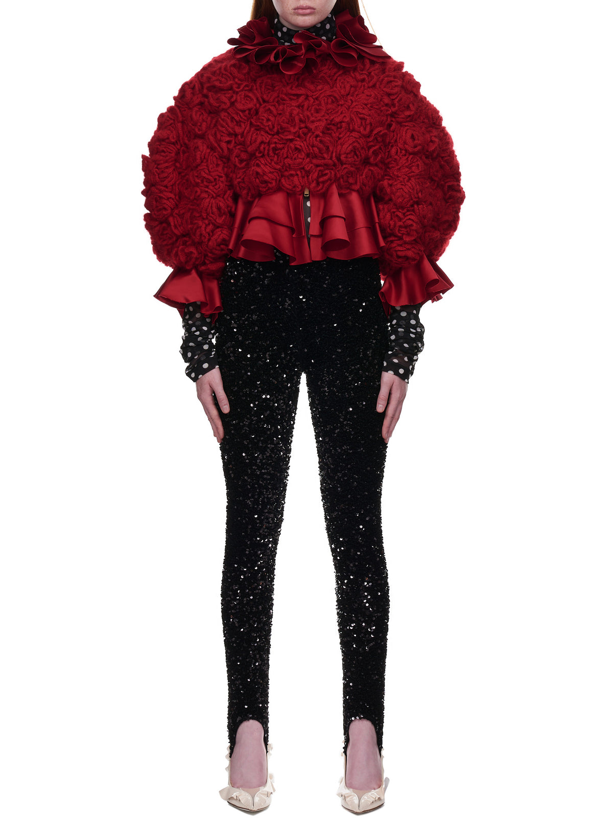 Undercover Rose Fold Blouson | H. Lorenzo - front